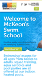 Mobile Screenshot of mckeonswimming.com.au